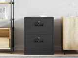 File Cabinet Black 44 x 50 x 74.5 cm Cold-Rolled Steel 891592