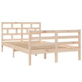 3101278 Bed Frame without Mattress Solid Wood 120x200 cm