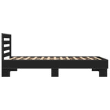 Bed Frame without Mattress Black 90x200 cm 845652