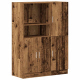 2 Piece Kitchen Cabinet Set Old Wood Engineered Wood 3324149