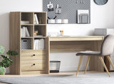 Desk with Drawer with Shelf with Storage 2 pcs Sonoma Oak 3337331