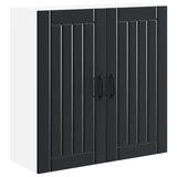 Wall Cabinet LUCCA Black 80 x 31 x 80 cm Engineered Wood 885056
