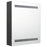 LED Bathroom Mirror Cabinet Anthracite 50x14x60 cm 326487