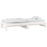 Pull-out Day Bed without Mattress White 2x cm 820433