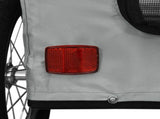 Pet Bike Trailer Grey Oxford Fabric and Iron 93986