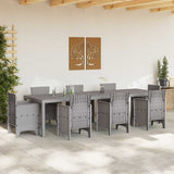 Garden Table Light Grey 300 x 100 x 73 cm Poly Rattan 3378523