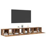 TV Cabinet Set 4 pcs Old Wood 60 x 30 x 30 cm Engineered Wood 3393570