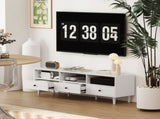 Multi-Storage Minimal TV Stand - White T3398P344833