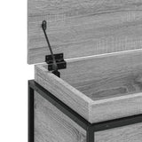 Storage Box with Lid Grey Sonoma 100x40x51.5 cm Engineered Wood 848807