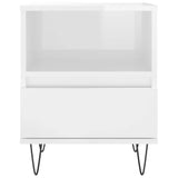 Bedside Cabinets 2 pcs High Gloss White 40x35x50 cm Engineered Wood 830625