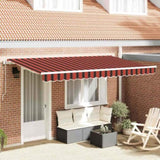 Retractable Awning Orange 400 x 200 cm Fabric 3329809