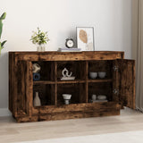 Sideboard Smoked Oak 102x35x60 cm Engineered Wood 831882
