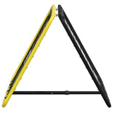 Football Rebounder Double Side Adjustable Yellow and Black Steel 4007969