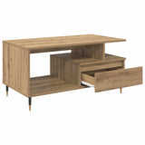 Coffee Table Artisan Oak 90 x 49 x 45 cm Engineered Wood 882706