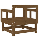 Garden Chairs 2 pcs Honey Brown Solid Wood Pine 825390