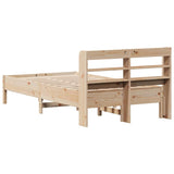Bed Frame without Mattress 75x190 cm Small Single Solid Wood Pine 3306912