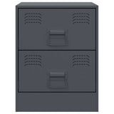 ZNTS Bedside Cabinet Anthracite 34.5x39x44 cm Steel 841623