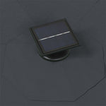 Wall-mounted Garden Parasol with LEDs 300 cm Anthracite 312524