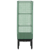 Raised Bed with Greenhouse Cover Rattan Look 40x40x140 cm 4015818