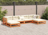 Garden Sofa Set Wax Brown Solid Pine wood Large Modular 3299564