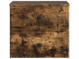 Wall-Mounted Bedside Cabinet 2 pcs Smoked Oak 34.5 x 33 x 40 cm 899156