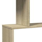 Room Divider Bookcase 3-Tier Sonoma Oak 70x24x97 cm Engineered Wood 858113