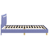 Children's Bed Frame with Headboard Jeans Blue 90 x 200 cm 42011228