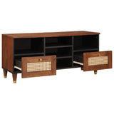 TV Cabinet with Shelf Brown 100 x 33.5 x 46 cm Solid Mango Wood 4018898