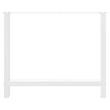 Dining Table Legs White 2 pcs 90x cm Steel 4013317