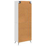 Cabinet Set 2 pcs High Gloss White Engineered Wood 3416866