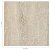 Self-adhesive Flooring Planks 55 pcs PVC 5.11 m Beige 324652