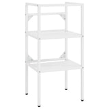 Bathroom Washbasin Frame White 40x38x83 cm Iron 338484