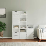 Side Cabinets 5 pcs "ODDA" White 40x24x79 cm Solid Wood Pine 3365367