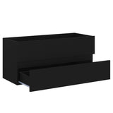 Sink Cabinet Black Engineered Wood Medium Rectangular 804765