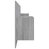 Bed Headboard with Cabinets Grey Sonoma Engineered Wood 3115722
