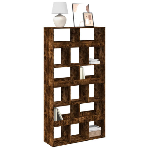 Bookcase Smoked Oak 100x33x187.5 cm Engineered Wood 3309379