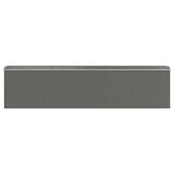 Garden Shed Light Grey 192x855x223 cm Galvanised Steel 3147446