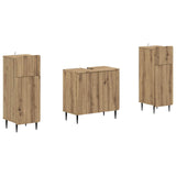 2 Piece Bathroom Cabinet Set ZWOLLE Artisan Oak Engineered Wood 3418007