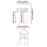Outdoor Playset Solid Wood Douglas 3279203