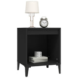 Bedside Cabinets 2 pcs Black 40x35x50 cm 821877