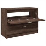 Sink Cabinet Brown Oak 78x37x59 cm Engineered Wood 848121