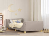 Children's Bed Frame with Headboard Light Grey 80 x 160 cm 42010856