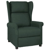 Recliner Chair Dark Green Fabric 340955