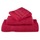 Premium Bath Towels "SOLUND" 4 pcs Red 100x150 cm 600 gsm 137408