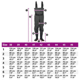 Chest Waders with Boots and Belt Dark Green Size 45 4016997