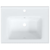 Bathroom Sink White 61x48x19.5 cm Rectangular Ceramic 153709