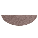 Stair Mats Self-adhesive 20 pcs 56x17x3 cm Light Brown Half Round 3365667