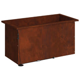 Garden Planter with LED 2 pcs Rusty 40 x 80 x 40 cm 8008167