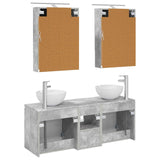 Bathroom Cabinet Set 5 pcs Concrete Grey 50 x 14.5 x 70 cm 3406362