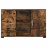 Sideboard with Shelf FLORIN Smoked Oak 88.5 x 30.5 x 55.5 cm 880296